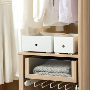 Sự lựa chọn vui vẻ tự làm giỏ Kính thiên văn đường sắt phụ kiện nhựa DIY trượt đường sắt lưu trữ giỏ tủ bếp ngăn kéo đường sắt - Product Image 4