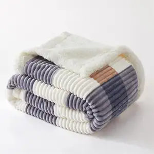Manufacturer 3D Jacquard Flannel Fleece Super Soft Warm Throw Blanket Sherpa Fleece Blanket Custom Printed Fleece Blanket