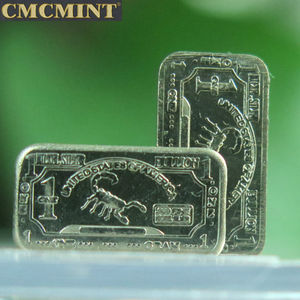 عملات معدنية مخصصة مطبوعة بالختم، سبائك عقرب من النيكل الفضي بوزن 1 جرام، عملات تذكارية للجمع - Product Image 5