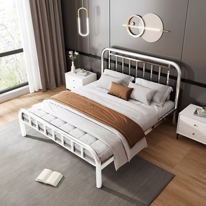 <span class=keywords><strong>Lit</strong></span> en acier inoxydable robuste de taille simple/double, anti-corrosion, <span class=keywords><strong>pour</strong></span> appartements locatifs, studios, dortoirs, auberges - Product Image 3