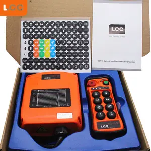 LCC-grúa industrial inalámbrica Q800, control remoto de 8 teclas de una sola velocidad, 433mhz, resistente al agua, para bomba de hormigón