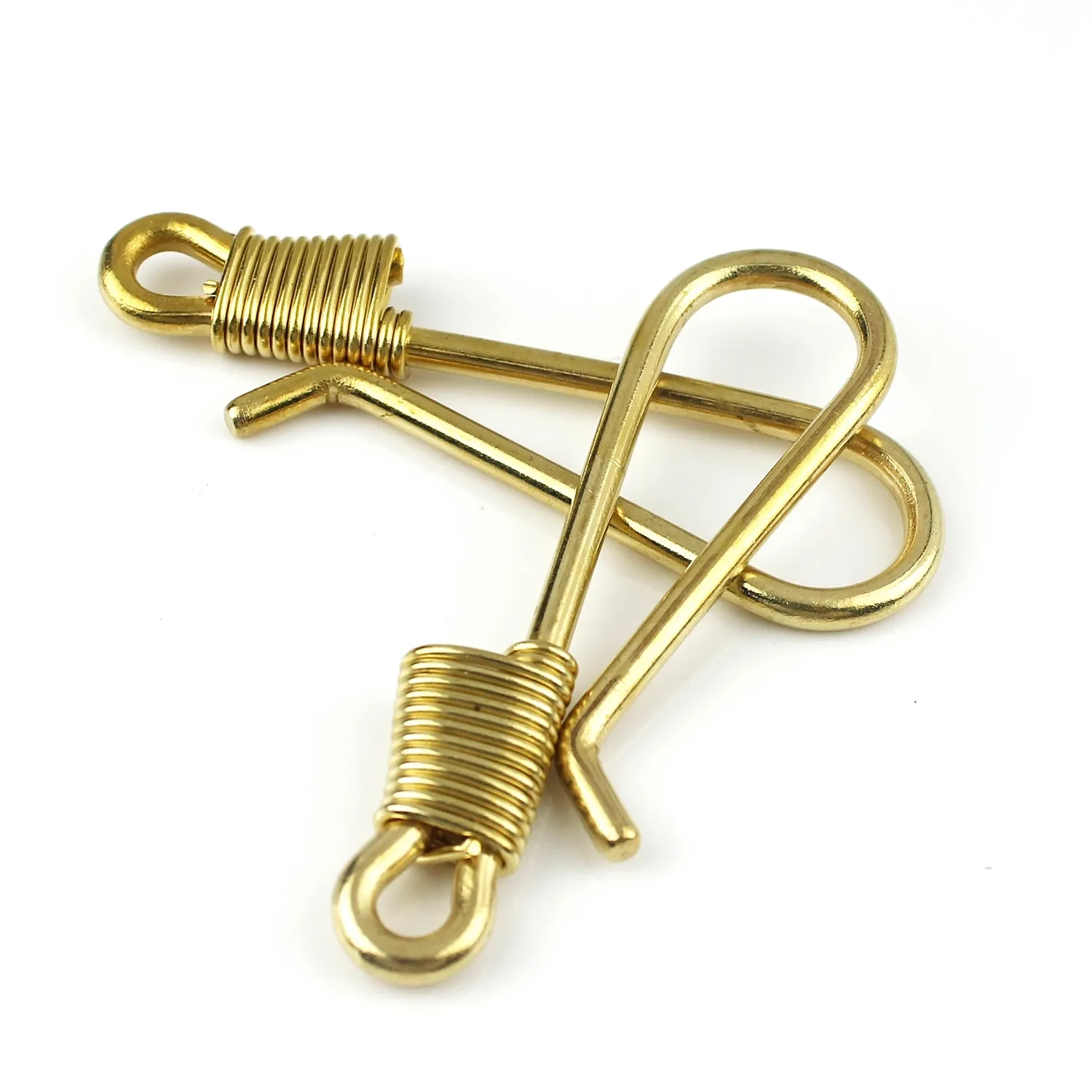 Brass Wire Winding Keychain Belt U Hook U Hook for Leather Wallet U Shape Hooks Key Chain
