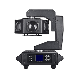 Projecteur Stroboscopique LED RGBW 6*40W en Gros, IP20, Double Angle de Faisceau, Tête Mobile Magnétique Unique pour DJ, Scène, Bar, Fête, Danse - Product Image 1