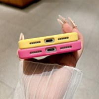 Étui de luxe antichoc magnétique coloré avec grande fenêtre contrastante pour iPhone 18 Pro Max 17 Air 17 16 15 14 13