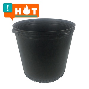 Plastic Pot Manufacturers Plastic Flower Pot Garden Black Blow Molded Gallon Pot For Wholesale