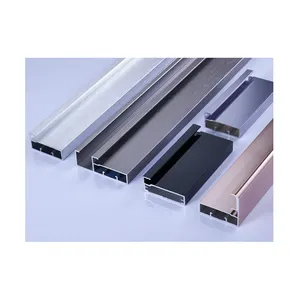 Brushed Aluminum Extrusion Profile For Kitchen Cabinet Drawer Pull Edge