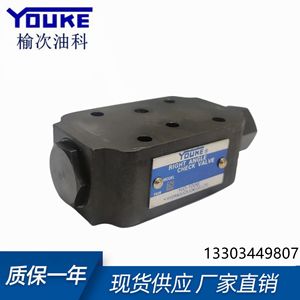 วาล์วตรวจสอบมุมฉาก Youke รุ่น P028 วาล์วไฮดรอลิกเหล็กหล่อ โครงสร้างแบบซ้อน - Product Image 1