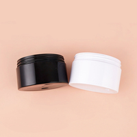 Pot en plastique PET pour crème pour le visage, crème pour les yeux, crème pour les mains, emballage cosmétique avec couvercle à vis, vente en gros