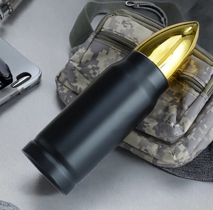 Tazza Termica Portatile Creativa in Acciaio Inossidabile a Doppio Strato, Design a Proiettile/Razzo, Regalo per <span class=keywords><strong>Negozi</strong></span>, 350ml 750ml - Product Image 6