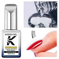 Vernis à ongles gel UV avec logo personnalisé Master Super Shine Top Coat Finition de couche de scellant à haute brillance Marque privée/Marque personnelle Gellak