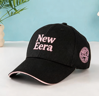 Casquette à visière pour homme, style coréen vintage, décontractée et sportive, en sergé brodé avec motif feuille, protection solaire