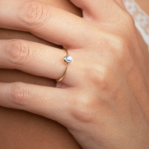 <strong>Moon</strong> <strong>Stone</strong> <strong>Rings</strong> Jewelry Women 925 Sterling Silver Natural Gemstone Moonstone Gold Plated Trendy <strong>Rings</strong> - Product Image 3
