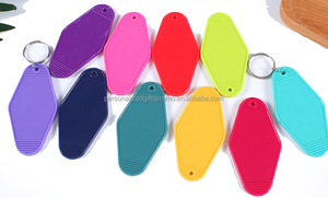 แหวนพวงกุญแจประตู ติดง่ายพร้อมกุญแจของคุณบนกระเป๋าถือแบบห่วงเข็มขัด แท็กกุญแจพลาสติก - Product Image 5