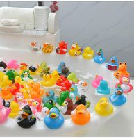 Vente en gros de jouets de bain flottants pour enfants avec son, mini-canard en caoutchouc personnalisé, canard numérique et canard robot en forme de forme, cadeau promotionnel