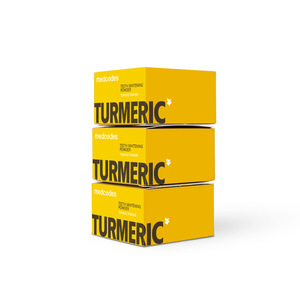 Medcodes Polvo Blanqueador Dental de Cúrcuma Cuidado Bucal Natural Uso General - Product Image 1