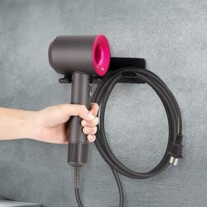 <span class=keywords><strong>Support</strong></span> de sèche-cheveux auto-adhésif <span class=keywords><strong>support</strong></span> <span class=keywords><strong>mural</strong></span> en aluminium <span class=keywords><strong>support</strong></span> de stockage de sèche-cheveux <span class=keywords><strong>support</strong></span> organisateur - Product Image 3