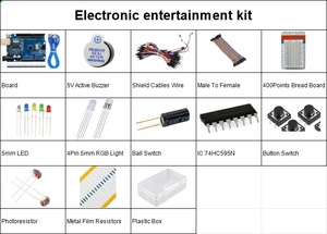 <span class=keywords><strong>Arduino</strong></span>有趣的电子娱乐套件，带面包板发光二极管电位器，用于音乐游戏项目快速发货 - Product Image 2