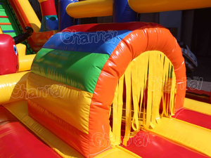 Scarecrow trượt khóa học trở ngại Combo <span class=keywords><strong>Inflatable</strong></span> khổng lồ thương mại <span class=keywords><strong>Inflatable</strong></span> <span class=keywords><strong>Slide</strong></span> để bán túi khí nhảy trượt - Product Image 4