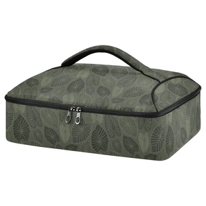 Hawaiian Kalo Design Custom Print Potluck Parties Aluminum Casserole Pans Insulated Food Warmer Cooler Bag for Camping - Product Image 1