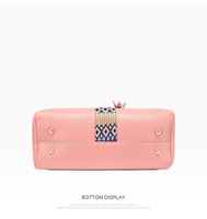 Ensemble de sacs à main en cuir PU pour femmes, 3 pièces, multicolores, sac bandoulière de luxe, sac à main, logo personnalisé, fermeture à chaîne, vente en gros d'usine