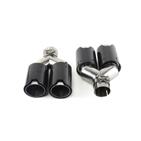 Silencieux M Performance en fibre de carbone noire et acier inoxydable avec double sortie, échappement chromé personnalisé en usine pour BMW, état neuf