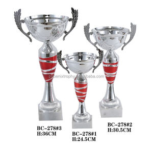 Trophées de cricket en métal personnalisés de haute qualité Champion Cup Vainqueur Médailles et plaques de qualité Phoenix Brand Durable Gold & Silver - Product Image 2