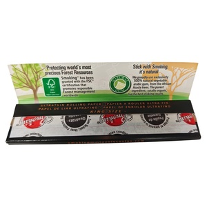 Smoking Deluxe Rolling Papers <b>King</b> <b>Size</b> 33 <b>Sheets</b> Natural Plant Fiber Slow Burning Organic Smoking Rolling Paper - Product Image 6