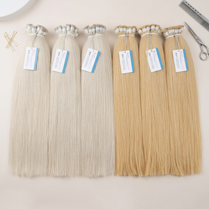 Extensions de cheveux humains 100% naturels, lisses, en vrac, disponibles en plusieurs couleurs, 8-36 pouces, fournisseur en gros - Product Image 1