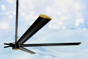 Ventilateur de plafond industriel HVLS haute performance pour grandes entrepôts – Solution écoénergétique pour le flux d'air et la ventilation - Product Image 2