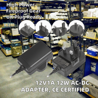 Adaptateur secteur AC-DC 12V0.5A 12W |   Certifié CE/GS/ |   Prise universelle haute efficacité à brancher |   PC |   Garantie de 2 ans |   Industriel