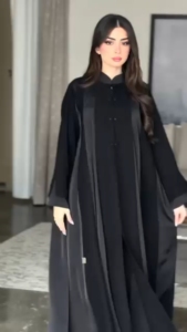Mùa hè nóng Bán thiết kế mới <span class=keywords><strong>2025</strong></span> sang trọng mở abaya Đen frauen muslimisches kleid - Product Image 5
