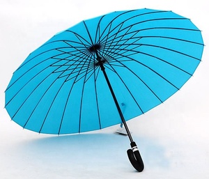 Japanischer <span class=keywords><strong>Mabu</strong></span> Starker Wasserdichter Hochwertiger Großer Gerader Metallschaft und Rippen 24-Rippen-Regenschirm mit Gebogenem EVA-Schaumstoffgriff - Product Image 5