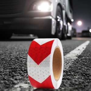 Cường độ cao huỳnh quang màu vàng phản chiếu Băng xe tải mũi tên cảnh báo dải phản quang để tăng cường khả năng hiển thị - Product Image 4