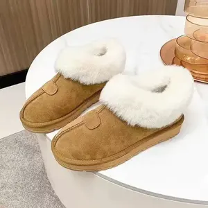 2025 תלוש עבה-חלקה חדש-על פרווה תרמית נמוכה-העליון, מגפי שלג עליון נשים נשים מעופפות-eve pleush-eve גופיות - Product Image 2