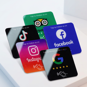 Autocollant de carte NFC personnalisé avec logo, puce RFID NTAG213/215, pour affichage de menus et de données, à coller - Product Image 3