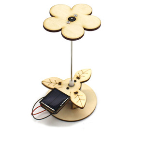 ชุดของเล่นวิทยาศาสตร์พลังงานแสงอาทิตย์ DIY ทำจากโลหะ พลาสติก และไม้ รูปดอกไม้ สำหรับเด็ก เรียนรู้เทคโนโลยี ฟิสิกส์ ของเล่นเสริมพัฒนาการสำหรับเด็ก - Product Image 1