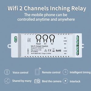 Tuya thông minh chuyển đổi mô-đun 7-32V 2CH RF điều khiển từ xa Wifi tiếp sức tương thích Alexa Google Nhà 5V 12V 24V 32V 10A cho nhà thông minh - Product Image 5