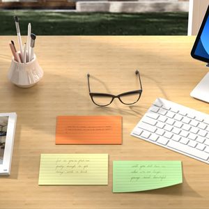 Myway 800 PCS thẻ chỉ số, 3x5 inch màu THẺ FLASH với vòng, lót Notecards Cai Trị nghiên cứu thẻ - Product Image 4