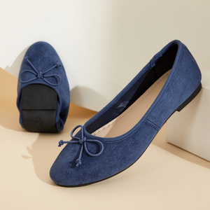 Chaussures de danse plates à nœud papillon pour femmes, style simple, chaussures de mode, vente en gros à prix réduit - Product Image 3