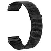Bracelet en nylon réglable à dégagement rapide pour Garmin Forerunner 245 265 Vivoactive 5 Samsung Galaxy Watch