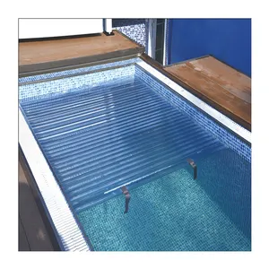 Couverture de natation automatique pour piscine et accessoires, couverture de sécurité pour l'extérieur