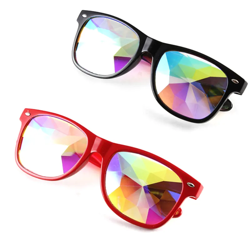 Dachuan 2022 kaleidoscope Sunglasses Party Thanksgiving Halloween Gift Crystal Fashion Rainbow Kaleidoscope Spectral Glasses