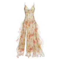 Nuevo Vestido de Verano con Estampado Floral Elegante para Mujer, Vestidos Casuales de Lino y Algodón, Tallas Grandes, Estilo Fiesta, Ropa de Moda para Chicas