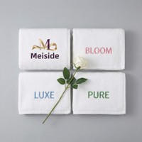Hotel Towels Five-Star Pure Cotton Oversized Bath Towels Extra-Thick Letter Embroidery Model 007 Guesthouses Clubs Bathing
