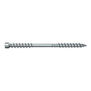 FISCHER - 659402 Torx white galvanized <b>screw</b> for constructions with reduced head and double full thread FIF-ZT ZPF - Product Image 1