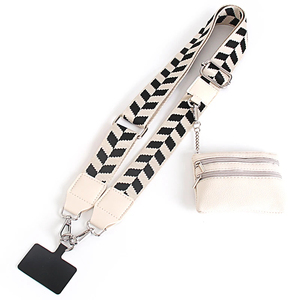 Adjustable <b>Mobile</b> <b>Phone</b> Strap With Zippered Wallet Anti-lost Crossbody Cell <b>Phone</b> <b>Lanyard</b> Card Gasket For Women Bag Accessories - Product Image 2