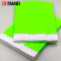 Bracelets jetables en Tyvek inscriptibles, imperméables et résistants aux déchirures, en papier DuPont, pour festivals de musique et événements