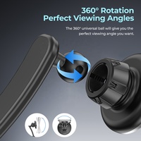 Support magnétique de téléphone pour voiture OEM d'usine en ABS, rotation à 360°, ventouse puissante, compatibilité universelle, emballage personnalisé avec logo