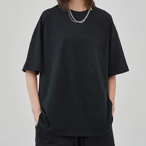 DTG เสื้อยืดผ้าฝ้าย100% ลายอะนิเมะพิมพ์ลายแอซิดแบบย้อนยุคสะพายไหล่ทรงโอเวอร์ไซส์สำหรับผู้ชาย - Product Image 5