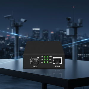 <span class=keywords><strong>Convertidor</strong></span> <span class=keywords><strong>de</strong></span> <span class=keywords><strong>Medios</strong></span> PoE <span class=keywords><strong>de</strong></span> Fibra Óptica <span class=keywords><strong>de</strong></span> Alta Estabilidad 2.5G con Soporte RJ45, Transmisión <span class=keywords><strong>de</strong></span> 10-120 km, Módulo Transceptor IEEE802.3AF BT - Product Image 1